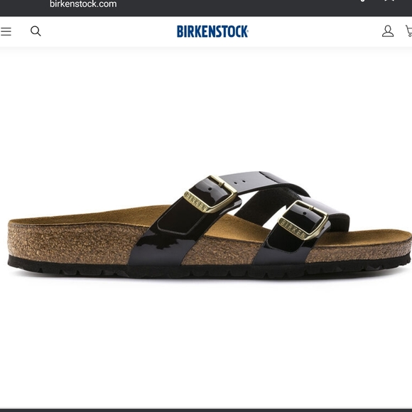 BIRKENSTOCK Narrow Yao sandals patent black SHOES CHOOSE SIZE main image 5